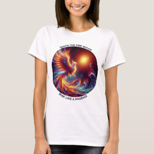 Ignite the fires within rise like a phoenix T-Shirt
