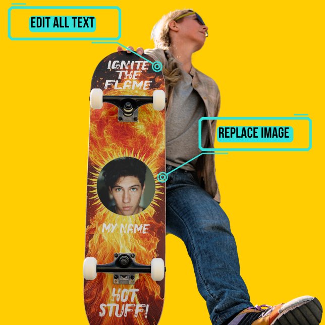 Ignite the Flame Skateboard (Please enjoy our design and see the others in the collection.)