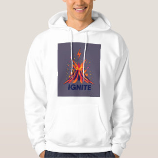 Ignite: Volcano of Geometric Power T-Shirt Design Hoodie