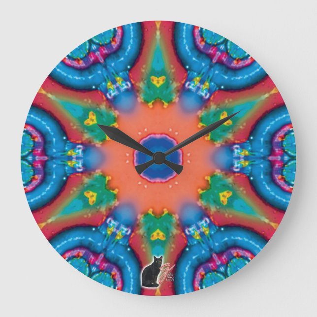 Ignition Kaleidoscope Large Clock (Front)