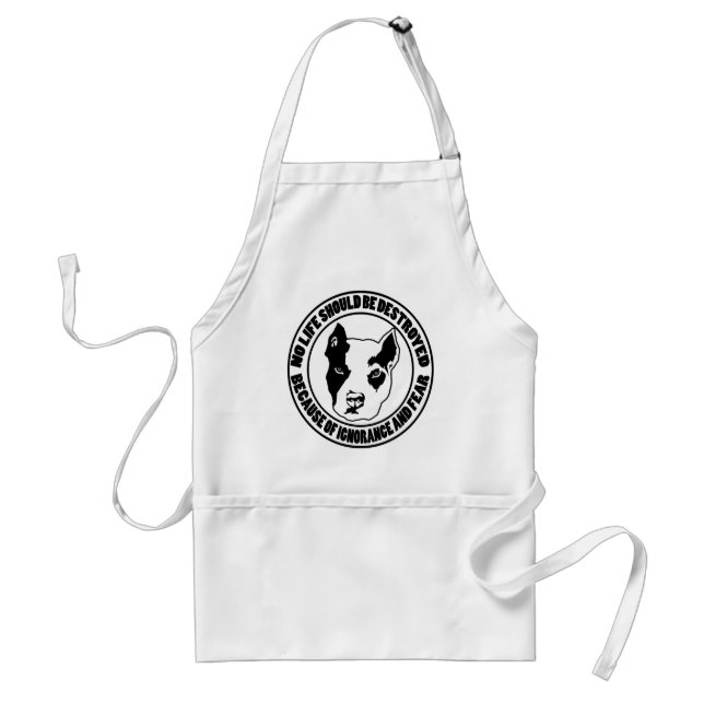 Ignorance and Fear Destroys Life Standard Apron (Front)