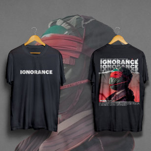 IGNORANCE masked face Brutalism Streetwear T-Shirt