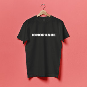 IGNORANCE masked face Brutalism Streetwear T-Shirt