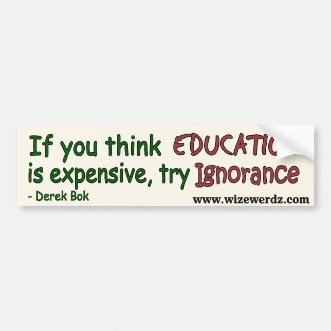 Ignorance sticker - light (Front)