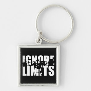IGNORE LIMITS - Squat Leg Day Workout Motivational Key Ring