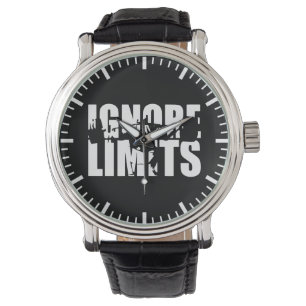 IGNORE LIMITS - Squat Leg Day Workout Motivational Watch