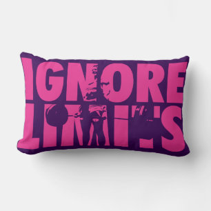 IGNORE LIMITS - Women's Weightlifting Motivational Lumbar Cushion