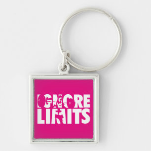 IGNORE LIMITS - Women's Workout Motivational Key Ring