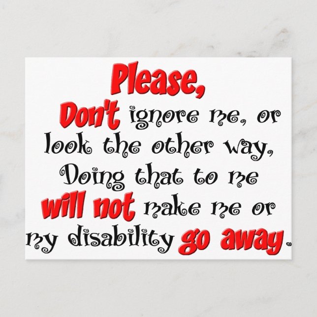 Ignore Postcard (Front)