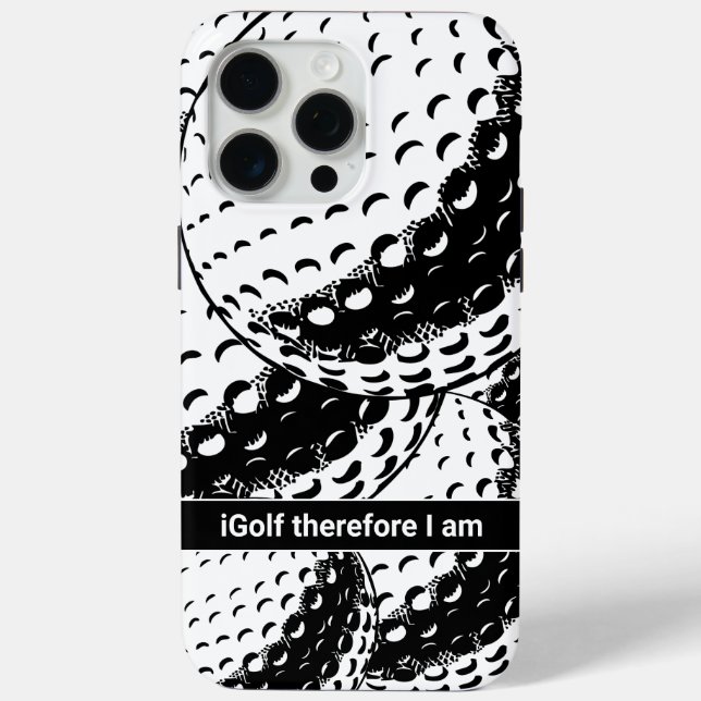 iGolf Abstract Funny Golf Humour Case-Mate iPhone Case (Back)