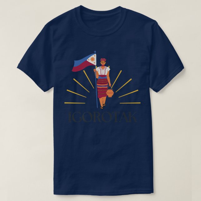 Igorotak Philippines Tribal Tee Premium T-Shirt (Design Front)
