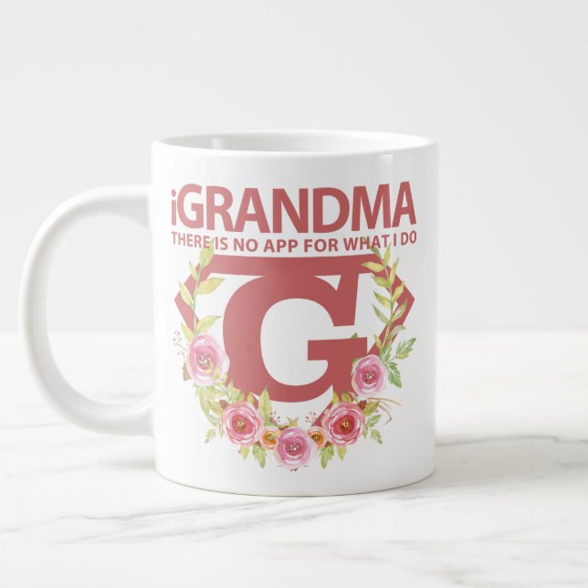 "iGRANDMA" 20oz Giant Coffee Mug (Left)