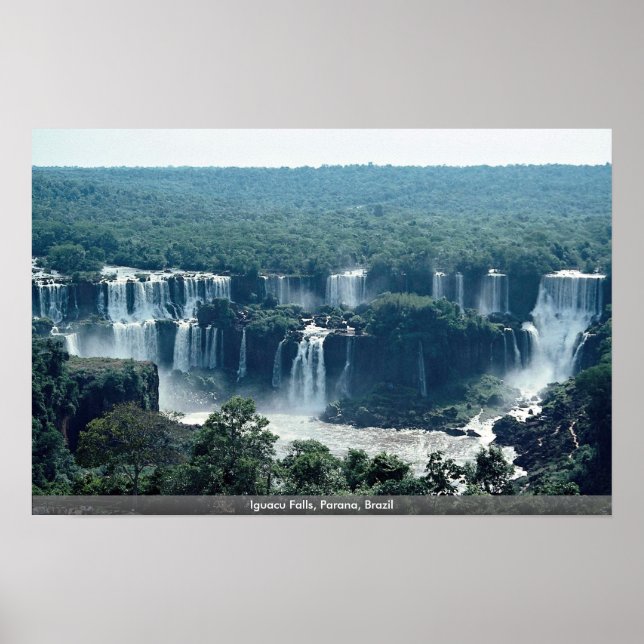 Iguacu Falls, Parana, Brazil Poster (Front)