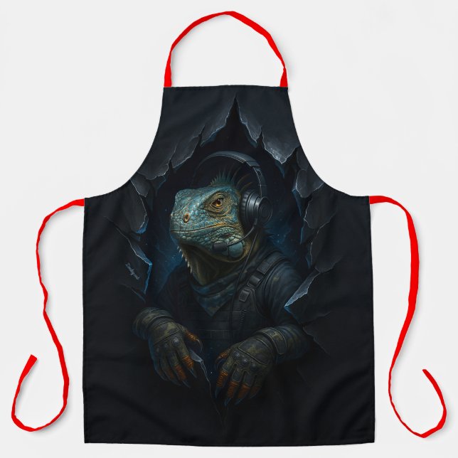 Iguana Apron – Cool in the Kitchen (Front)