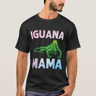 Iguana Art For Mum Girls Women Lizard Reptile Igua T-Shirt