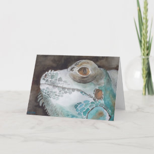 Iguana Art Greeting Card