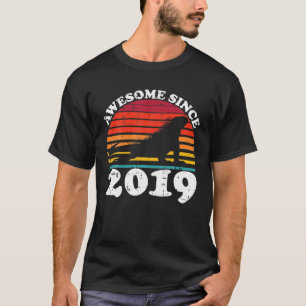Iguana Awesome Since 2019 3Rd Birthday 3 Years Old T-Shirt