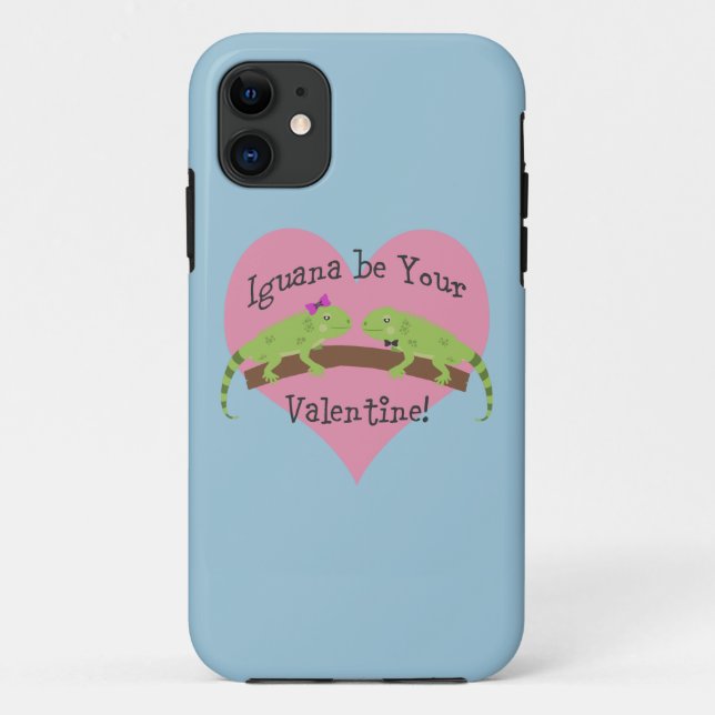 Iguana be your valentine Case-Mate iPhone case (Back)