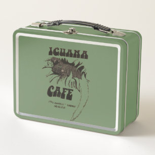 Iguana Cafe Metal Lunch Box