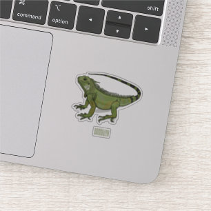 Iguana cartoon illustration