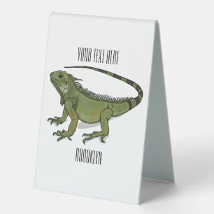Iguana cartoon illustration