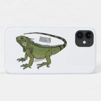 Iguana cartoon illustration