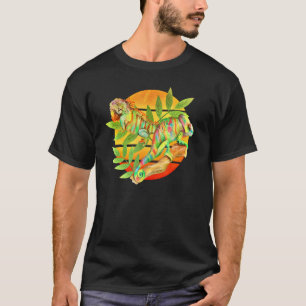 Iguana Chameleon Lizards Reptiles Herpetology Love T-Shirt