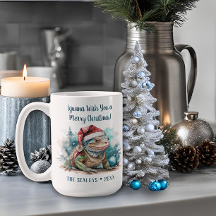 Iguana Christmas  Coffee Mug