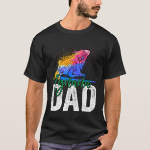 Iguana Dad Reptiles Pet Reptile Owner Graphic T-Shirt