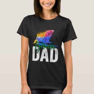 Iguana Dad Reptiles Pet Reptile Owner Graphic T-Shirt
