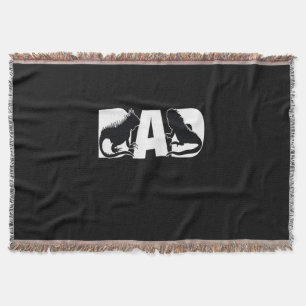 Iguana Dad Throw Blanket
