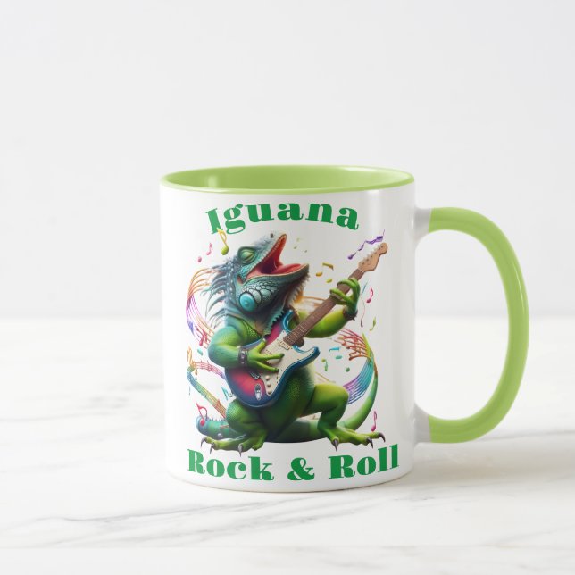 Iguana Dweller Rock & Roll Mug (Right)