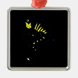 Iguana Facts Metal Ornament