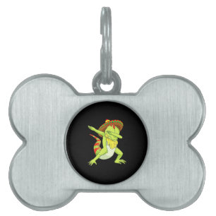 Iguana funny pet ID tag