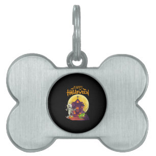 Iguana Halloween Costume Pumpkin Funny Dog Lover Pet ID Tag