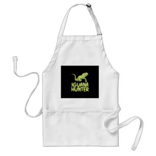 Iguana Hunter - Funny Iguana Reptile Lizard Pet Standard Apron
