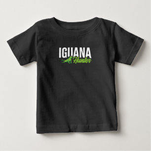 Iguana Hunter Herbivorous Lizard Sharp Eye Specie Baby T-Shirt