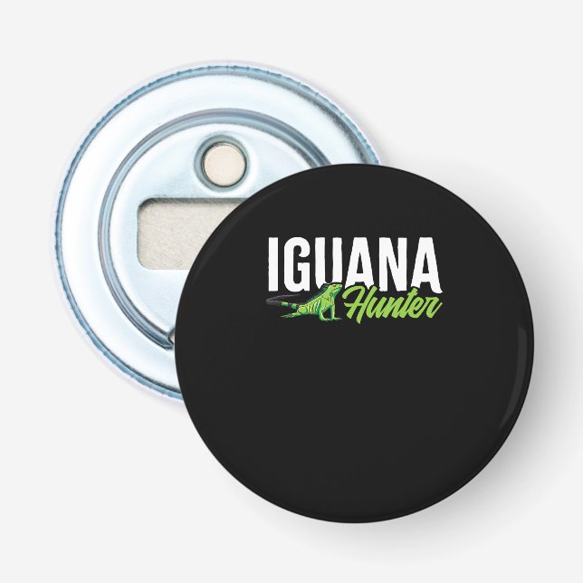 Iguana Hunter Herbivorous Lizard Sharp Eye Specie Bottle Opener (Front)