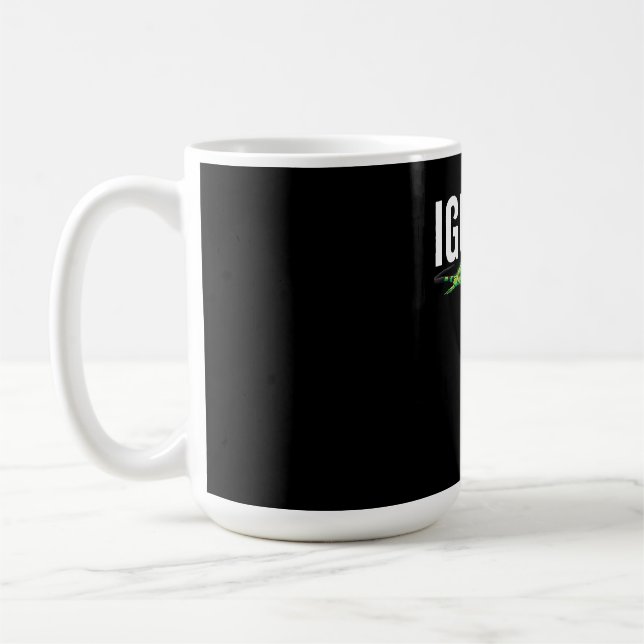 Iguana Hunter Herbivorous Lizard Sharp Eye Specie Coffee Mug (Left)