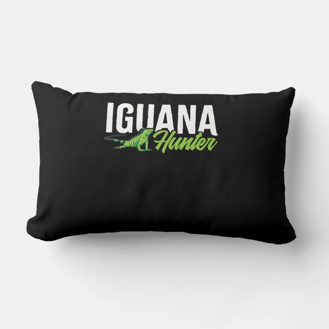 Iguana Hunter Herbivorous Lizard Sharp Eye Specie Lumbar Cushion (Front)
