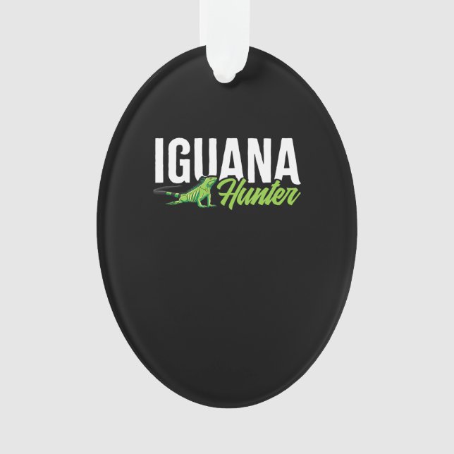 Iguana Hunter Herbivorous Lizard Sharp Eye Specie Ornament (Front)