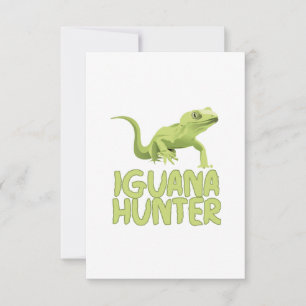 Iguana Hunter Thank You Card