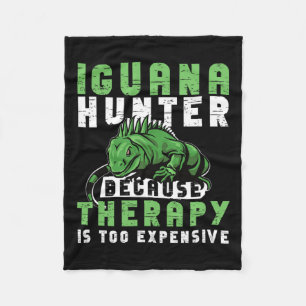 Iguana Hunting Design For Iguana Hunter  Fleece Blanket