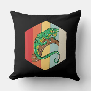 Iguana Illustration Owner Lover Gift Iguanas Love Cushion