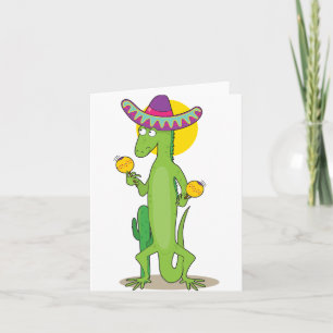 Iguana In A Sombrero Note Cards