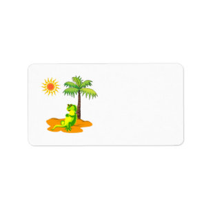 Iguana In The Desert Label