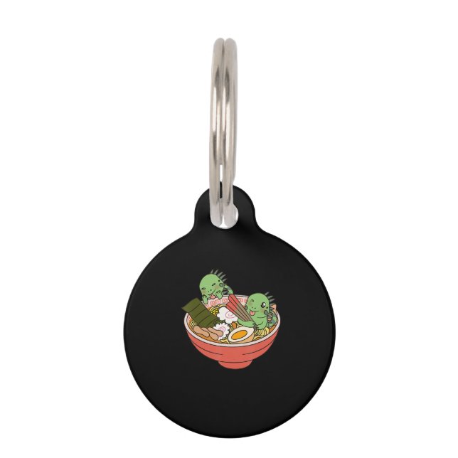 Iguana Kawaii Ramen Funny Pet Gift Tag (Front)