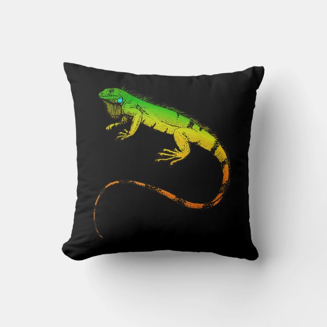 Iguana Lizard  Beautiful Iguana Gift Cushion (Front)