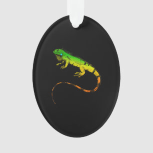 Iguana Lizard Beautiful Iguana Gift Ornament