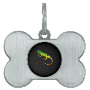 Iguana Lizard Beautiful Iguana Gift Pet ID Tag